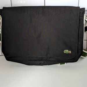 Lacoste Green and Black Messenger Bag 🐊